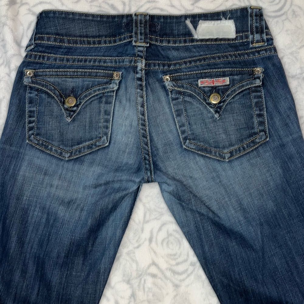 Hudson Jeans Boot-Cut Jeans in Medium Blue Denim